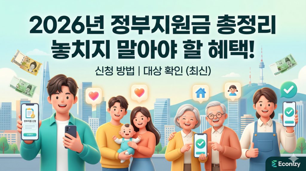 2026년 정부지원금 총정리