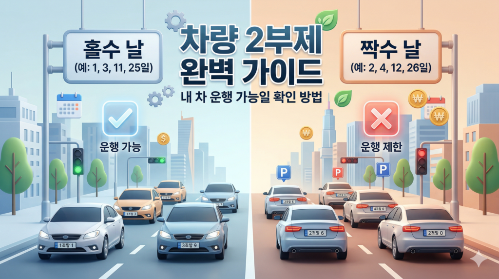 차량 2부제 완벽 가이드